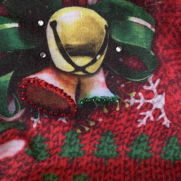Women’s Ugly Christmas Sweater in a long sleeve Tshirt - Picture 3 of 5